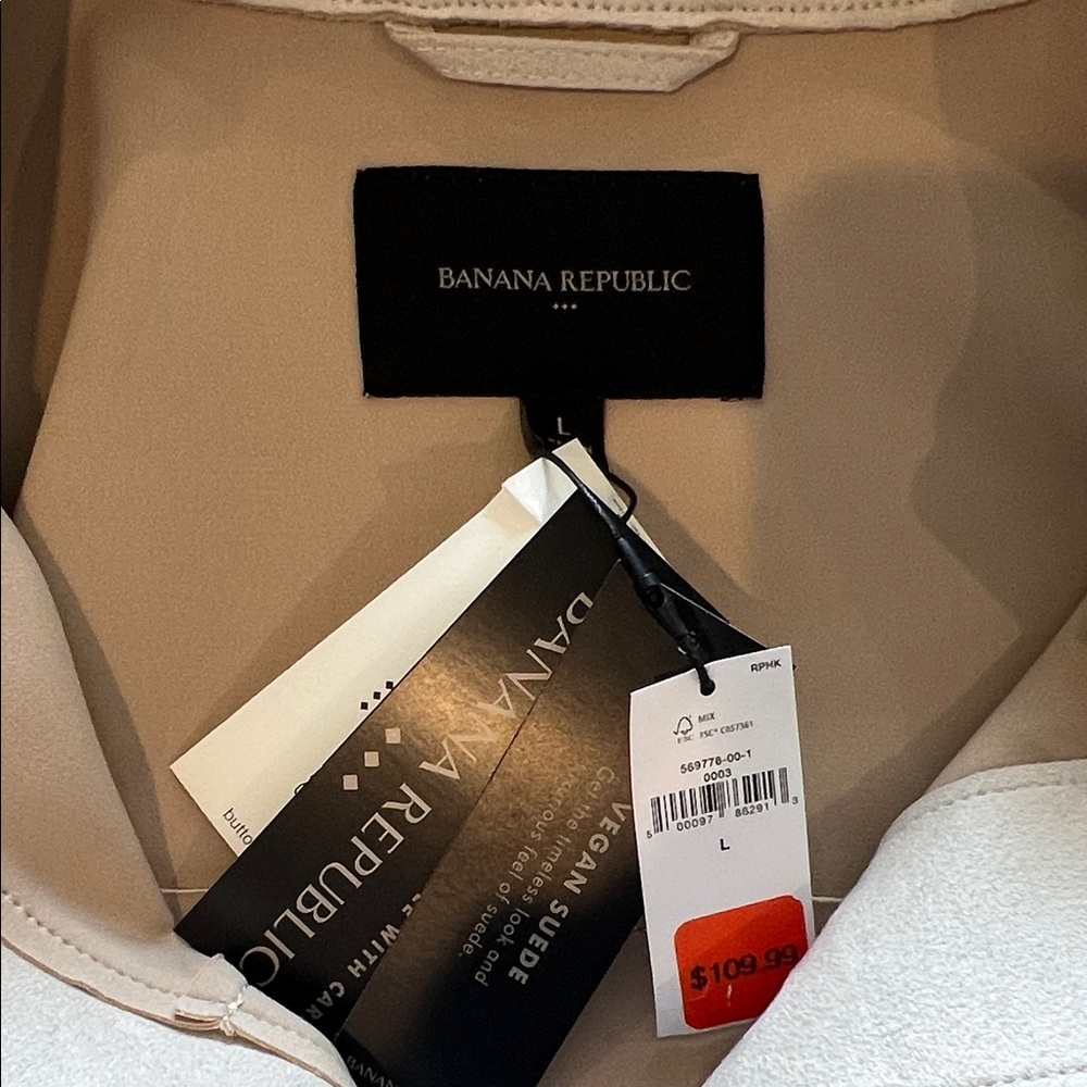 Banana Republic Factory faux suede jacket - Picture 3 of 5